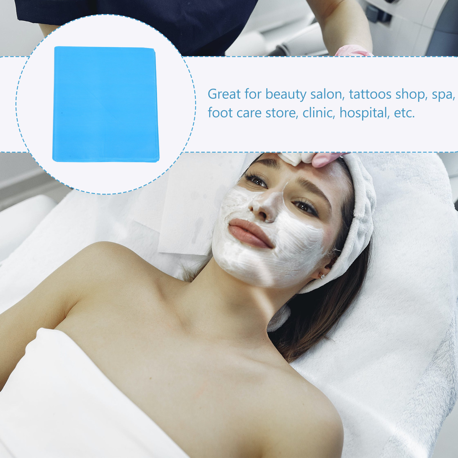 100Sheets Disposable Feet Towe - Spa Towel 评论和价格