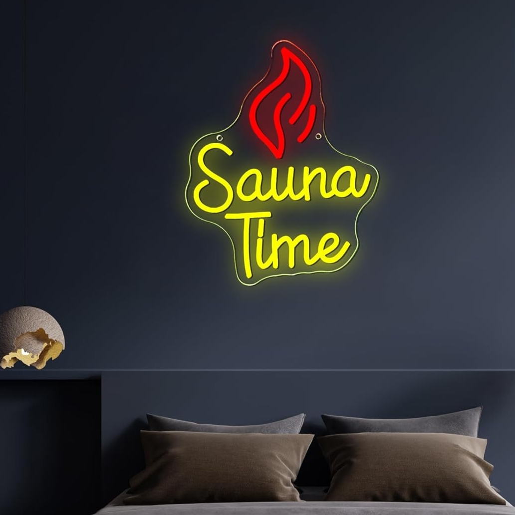 Sauna Time Neon Sign Home Spa  - Spa Wellness Gym 评论和价格