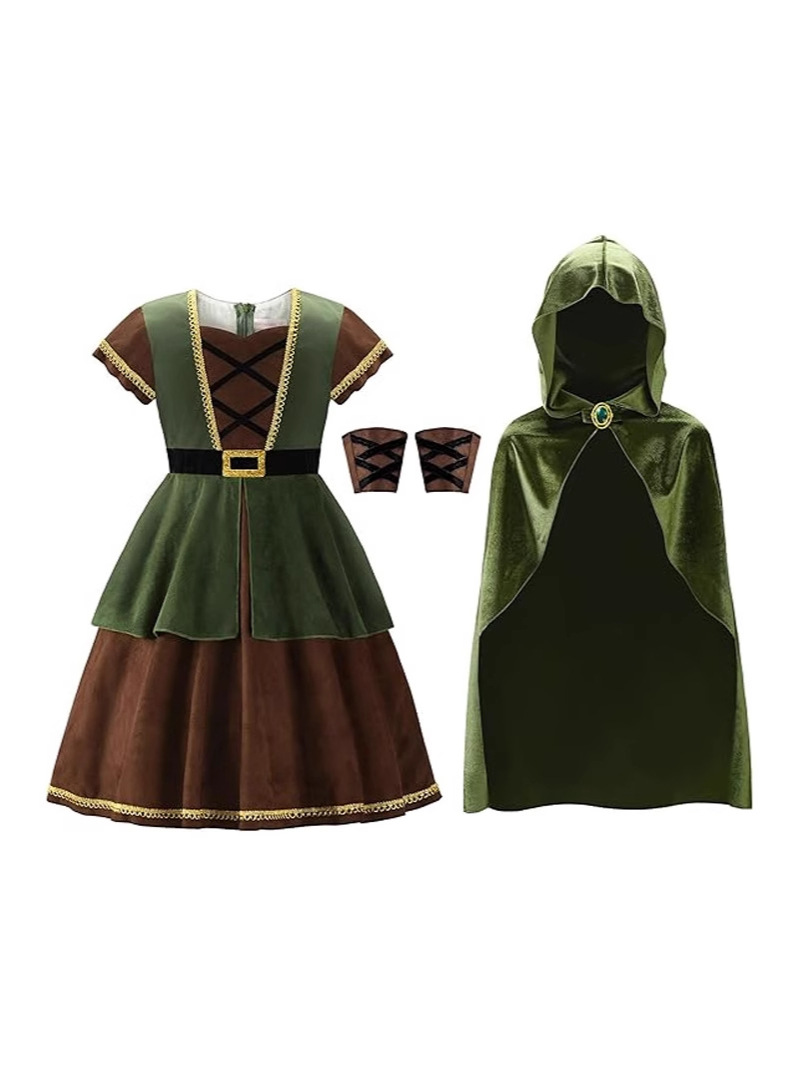 Medieval Hood Cape Cloak Robe  - Bathrobe 评论和价格